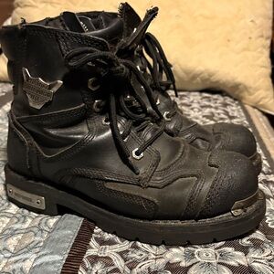 Harley Davidson Black Leather ladies Boots